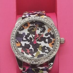 Betsey Johnson cheetah watch